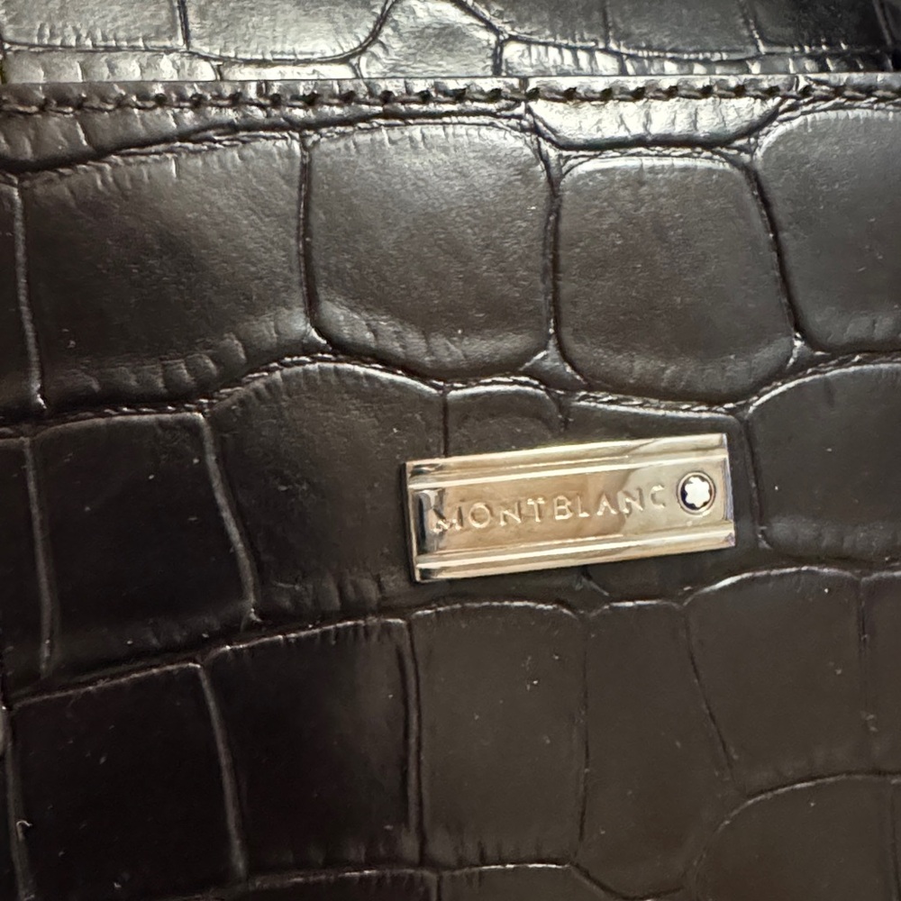 Montblanc Meisterstück Alligator Print Briefcase Messenger Bag - Picture 5 of 9